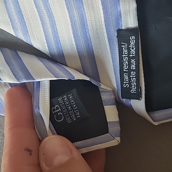 GEOFFREY BEENE Blue Patterned Silk Tie - Picture 4 of 5